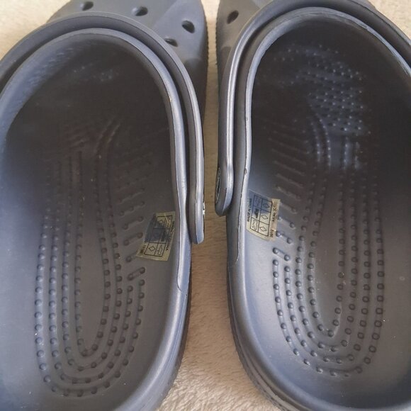 Crocs Boys Unisex Youth Size 3 Navy Blue Baya Clogs - Picture 6 of 8